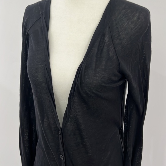 AG Adriano Goldschmied black cardigan sizeXS - Picture 2 of 8